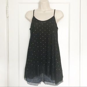 🌹Cloud Chaser Black Tank Top With Lace